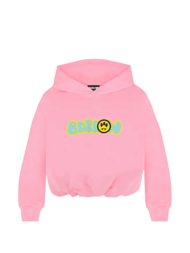 Barrow kids Barrow kids グラフィック フーデッド フリース - ピンクの商品画像