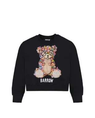 Barrow kids embroidery regular sweatshirt - Black - サムネイル1