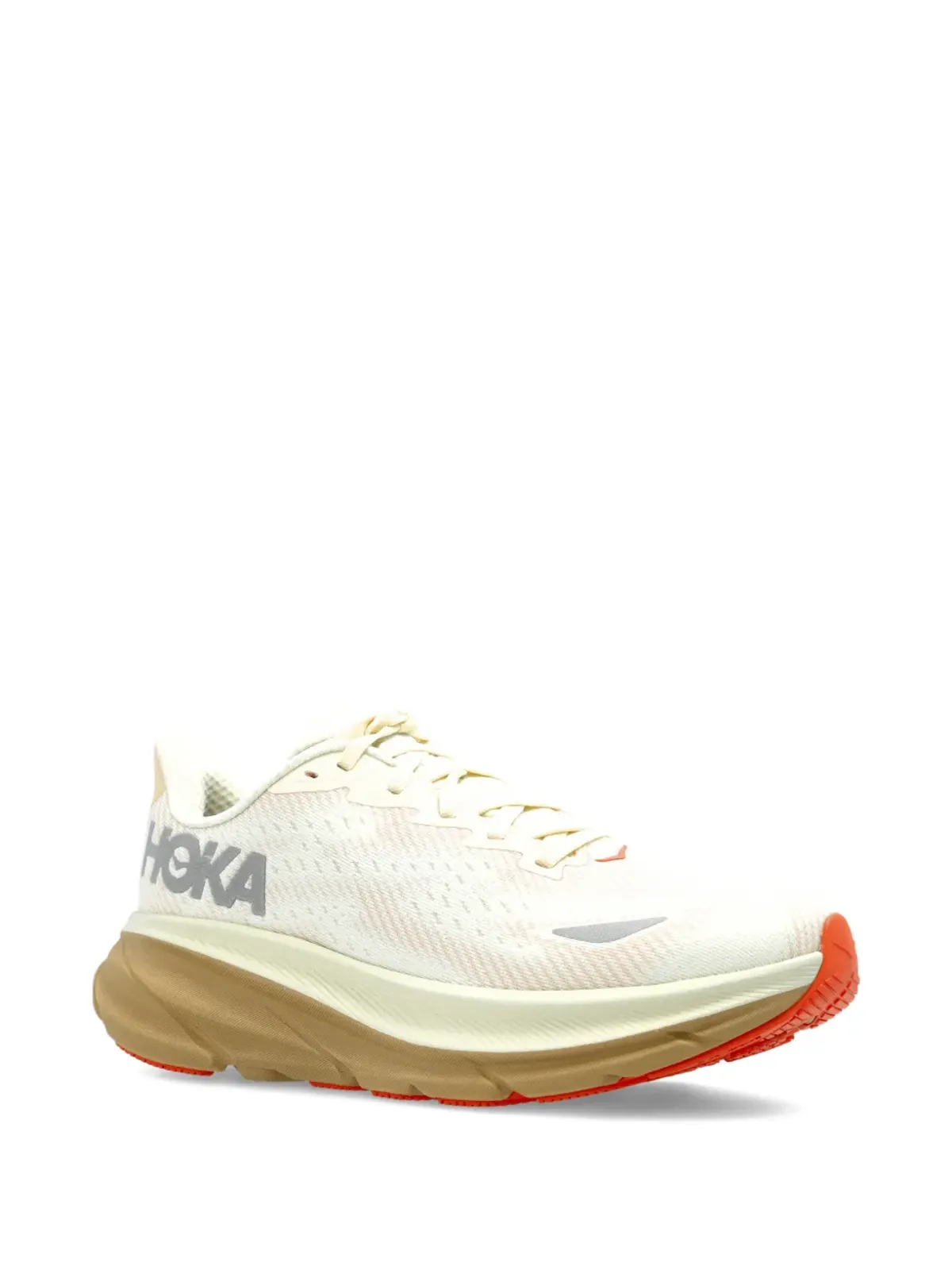 HOKA Clifton 9 ロゴ刺繍スニーカー - 画像2