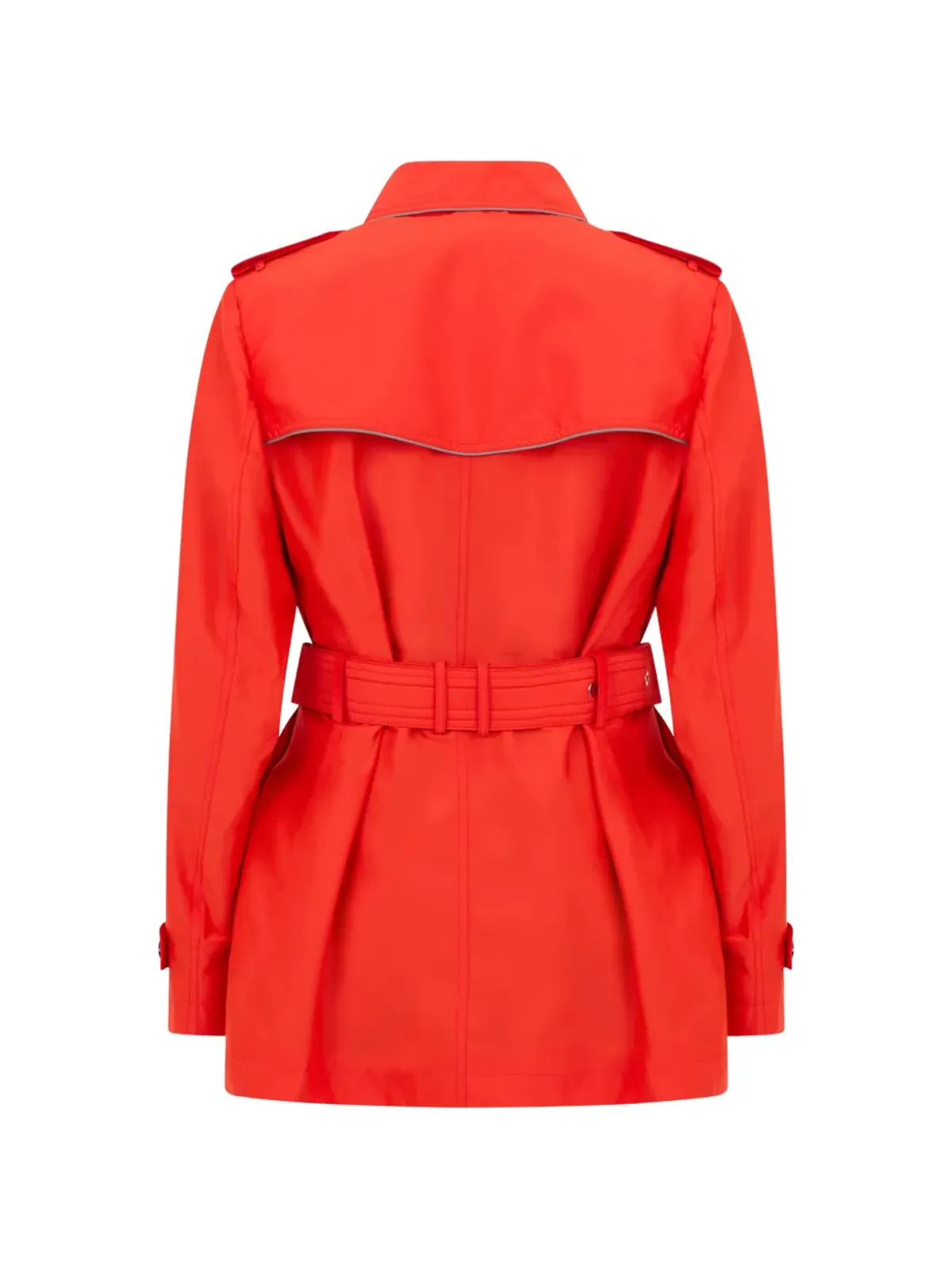 Moorer button double-breasted trench coat - Red - 画像2