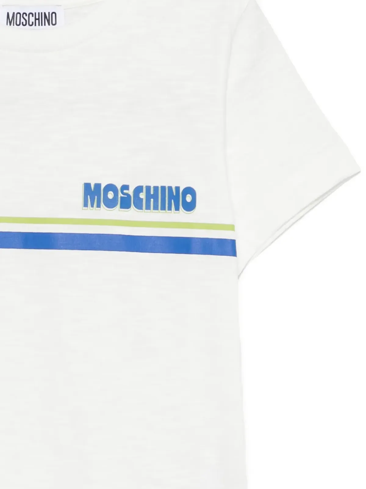 Moschino Kids ストライプ柄Tシャツ - 画像3