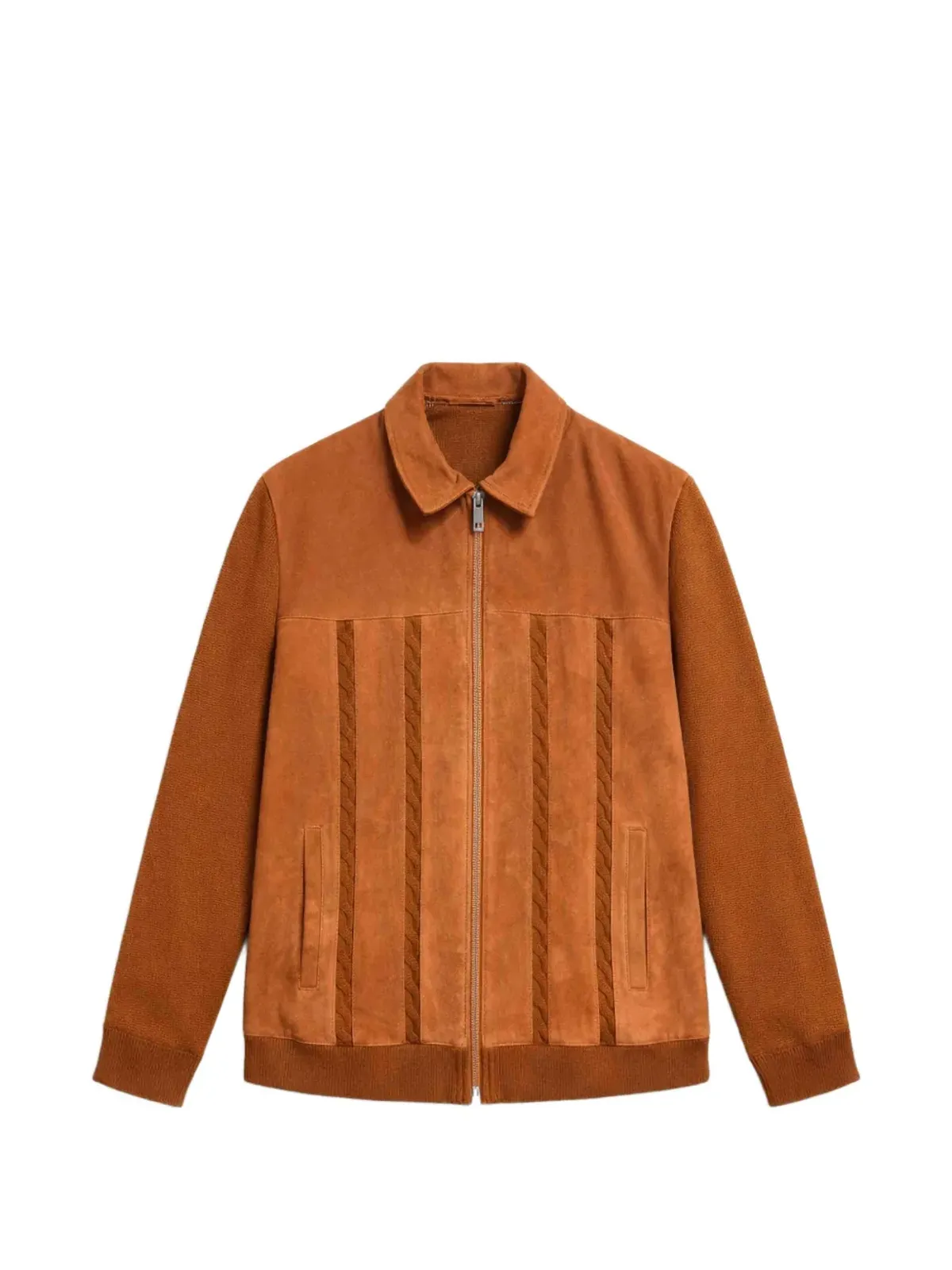 LES HÉRITIERS Ter zip-up cardigan - Brown - 画像1