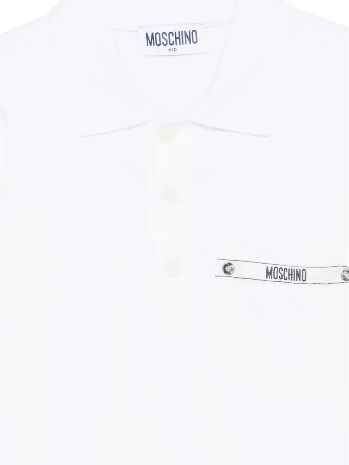 Moschino Kids ロゴパッチ ポロシャツ - 画像3
