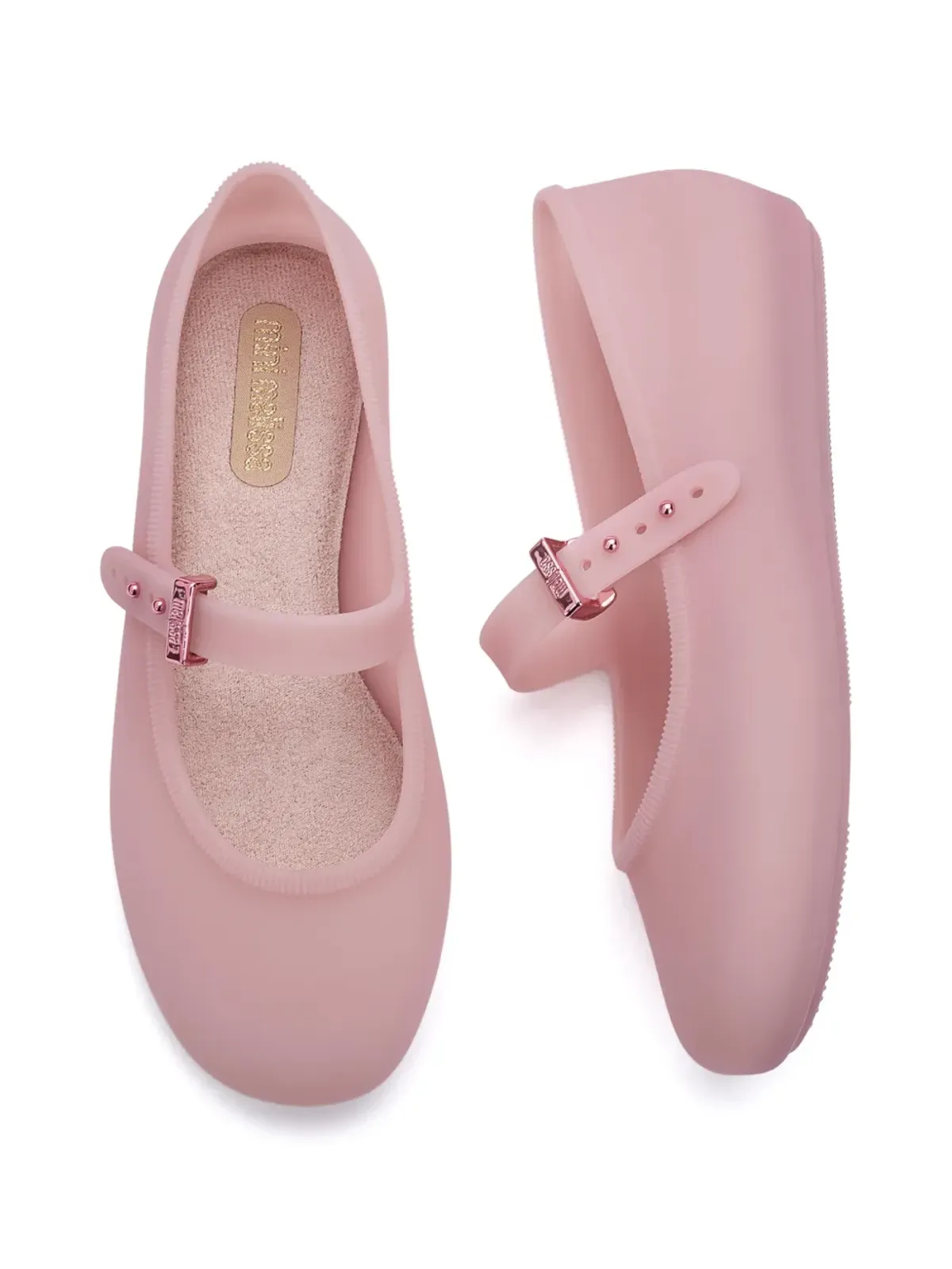 Mini Melissa ストラップ付きバレリーナ ピンク - 画像3