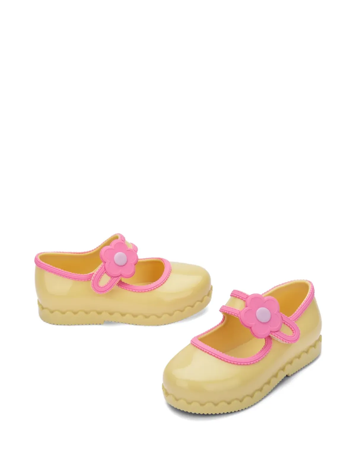 Mini Melissa 花モチーフ バレリーナシューズ - 画像2