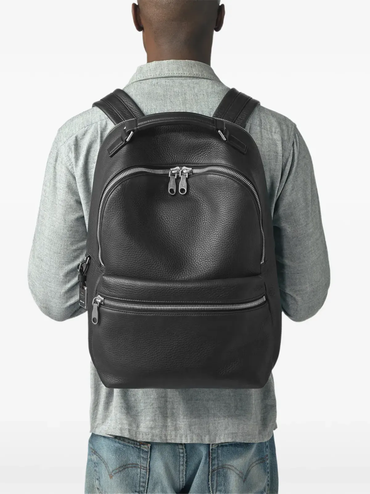 Shinola Runwell グレインレザーバックパック - ブラック - 画像2