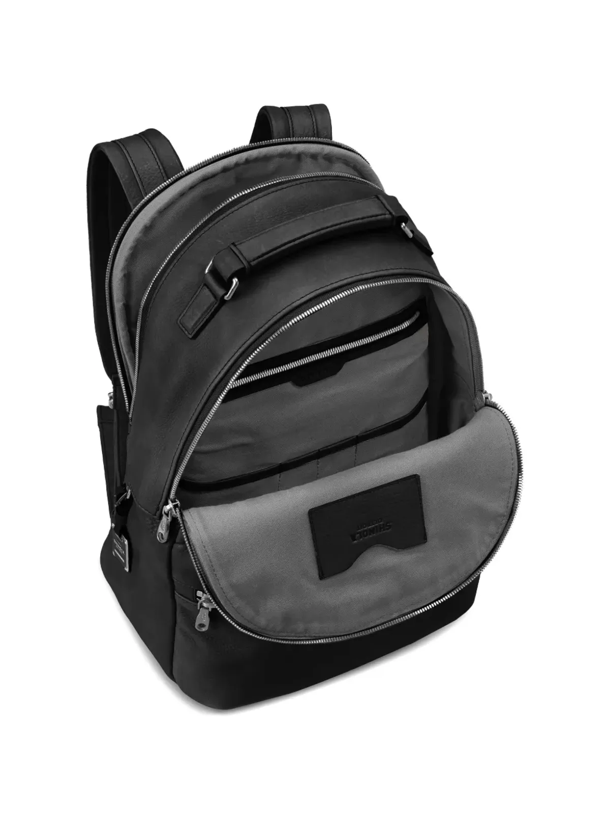 Shinola Runwell グレインレザーバックパック - ブラック - 画像4