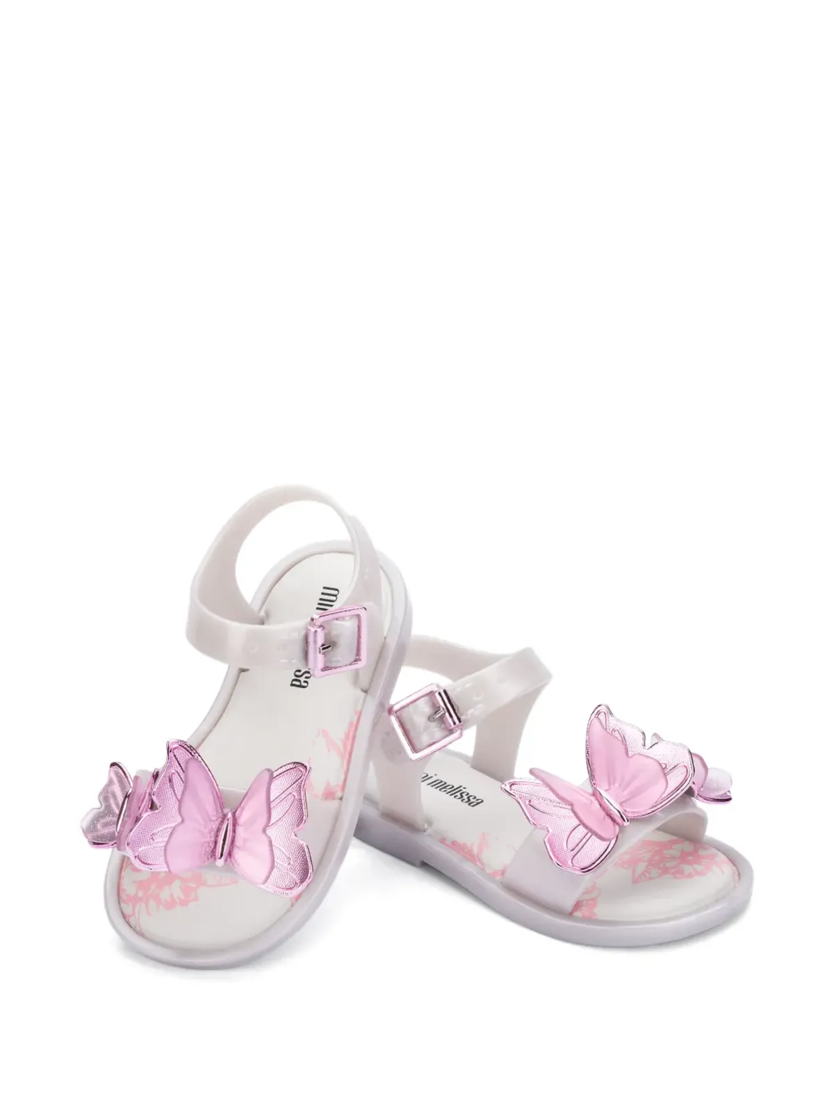 Mini Melissa 蝶モチーフバックルサンダル - 画像2