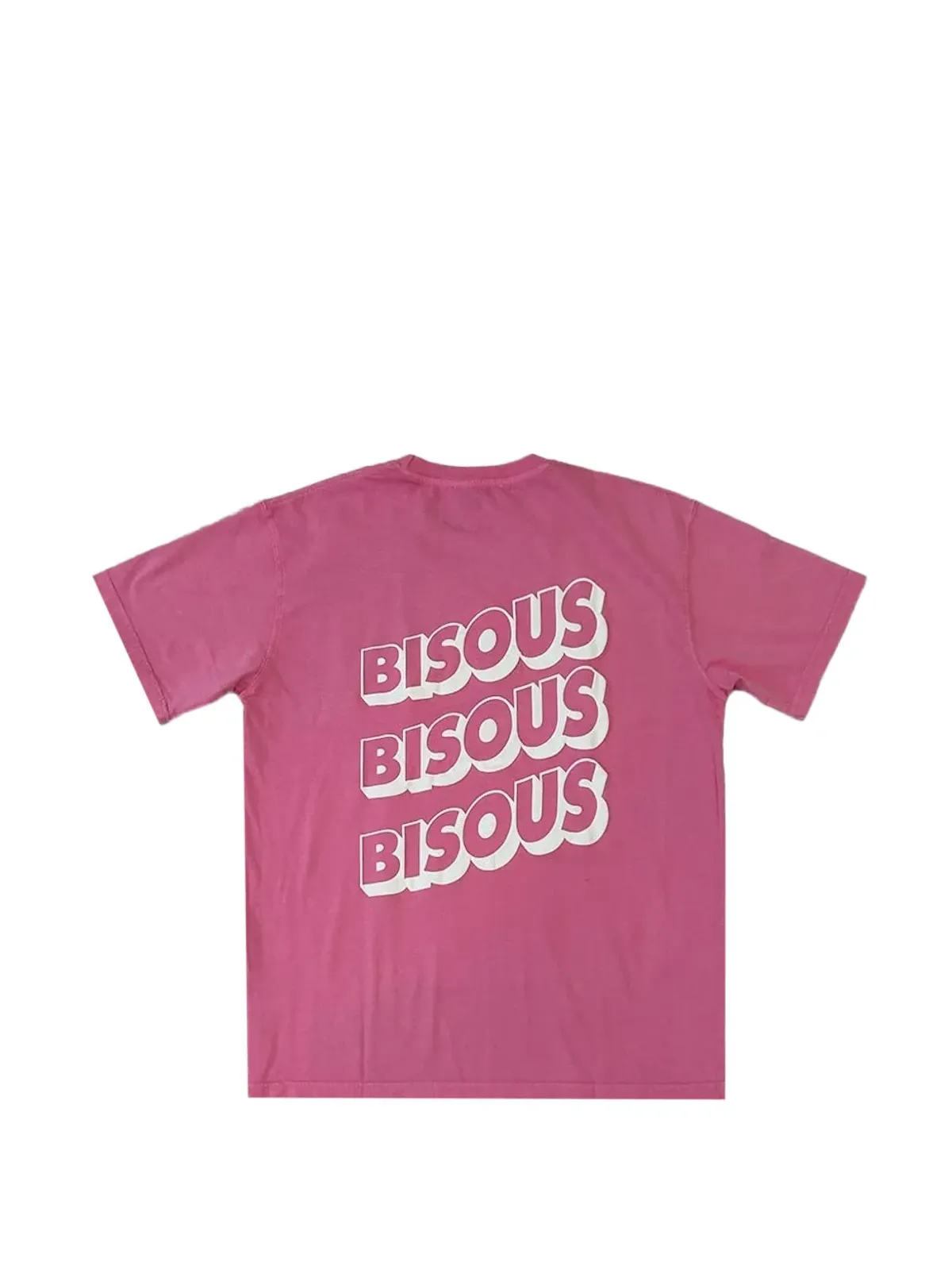 Bisous Skateboards ソニックス プリント Tシャツ ピンク - 画像2