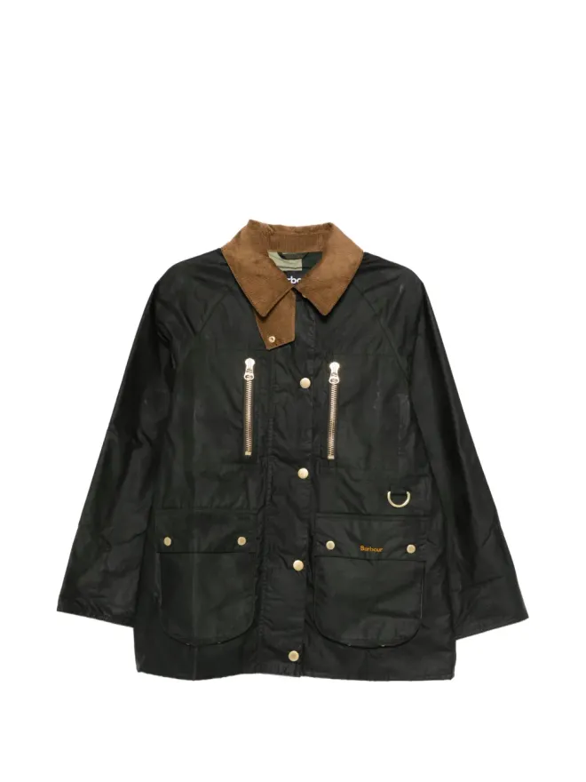 Barbour Barbour アーギル ジップファスナー付きパッチポケット ジャケット グリーンの商品画像