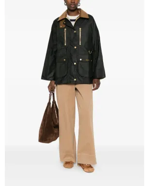 Barbour アーギル ジップファスナー付きパッチポケット ジャケット グリーン - サムネイル2