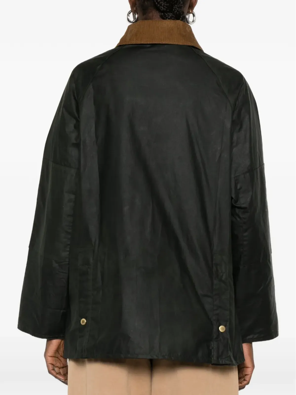 Barbour アーギル ジップファスナー付きパッチポケット ジャケット グリーン - 画像4