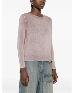 Avant Toi クルーネックニット ピンク - サムネイル3