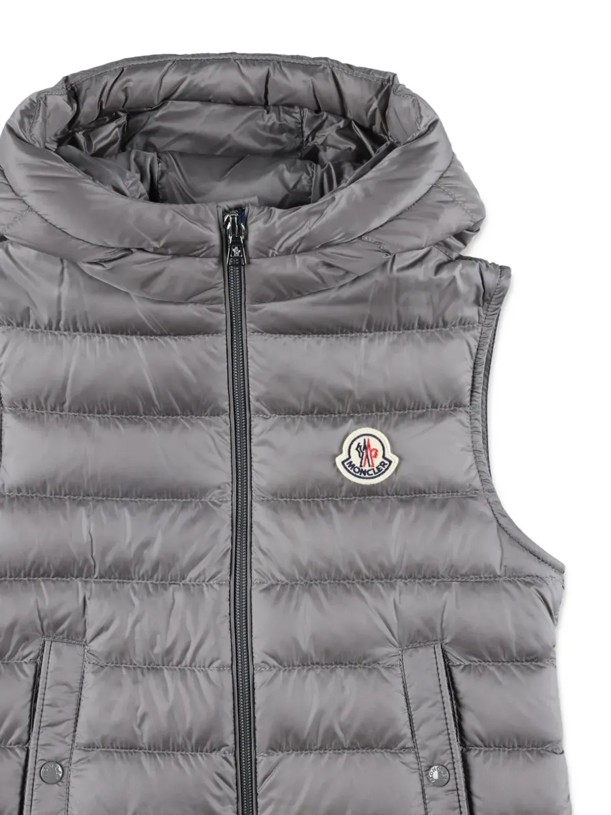 Moncler Enfant Uzzay キルテッド ジレ（グレー） - 画像3