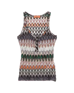 Missoni ボタン付きパターン柄タンクトップ - サムネイル1