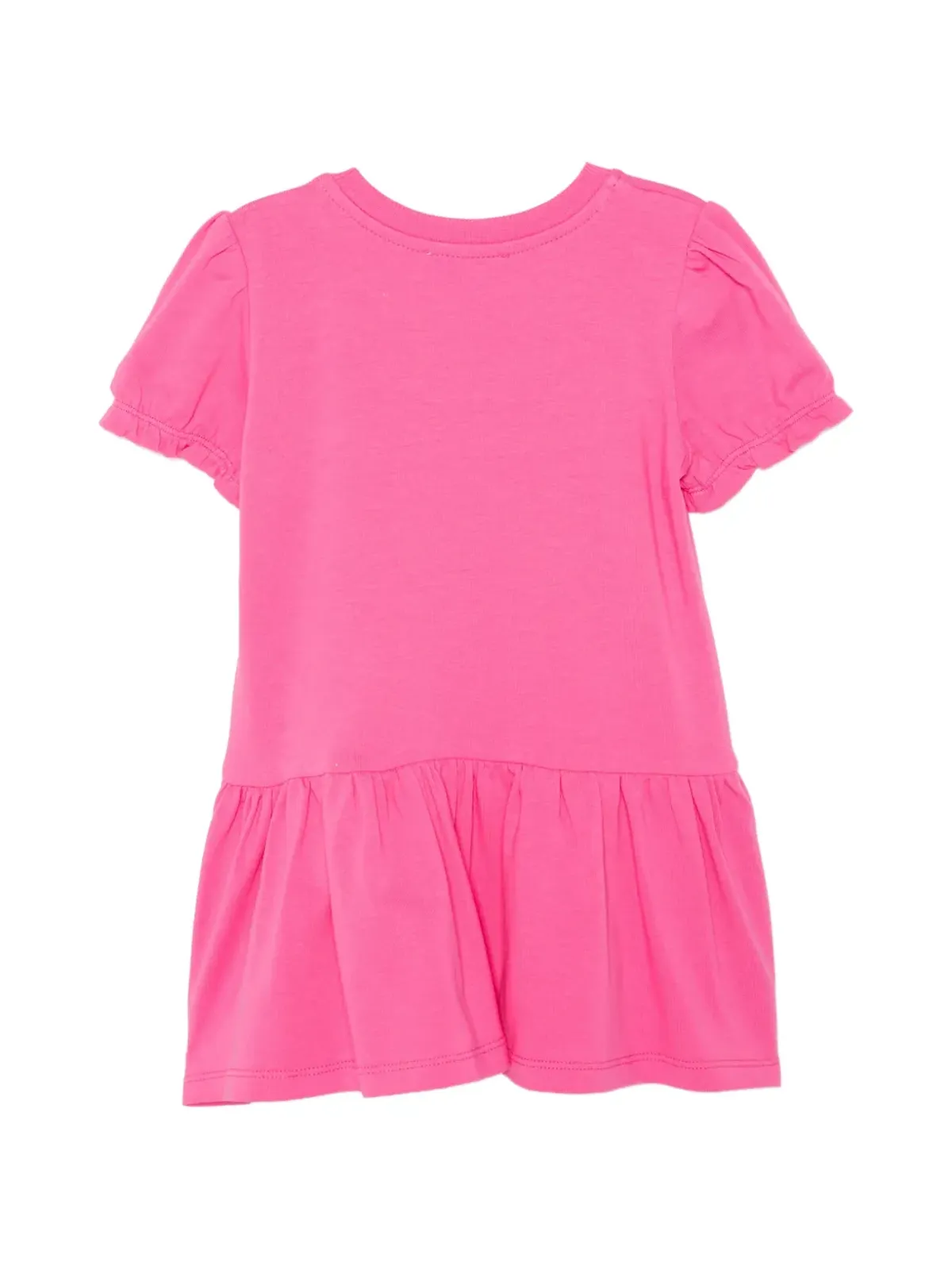 Moschino Kids テディモチーフ・フリルドレス ピンク - 画像2