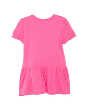 Moschino Kids テディモチーフ・フリルドレス ピンク - サムネイル2