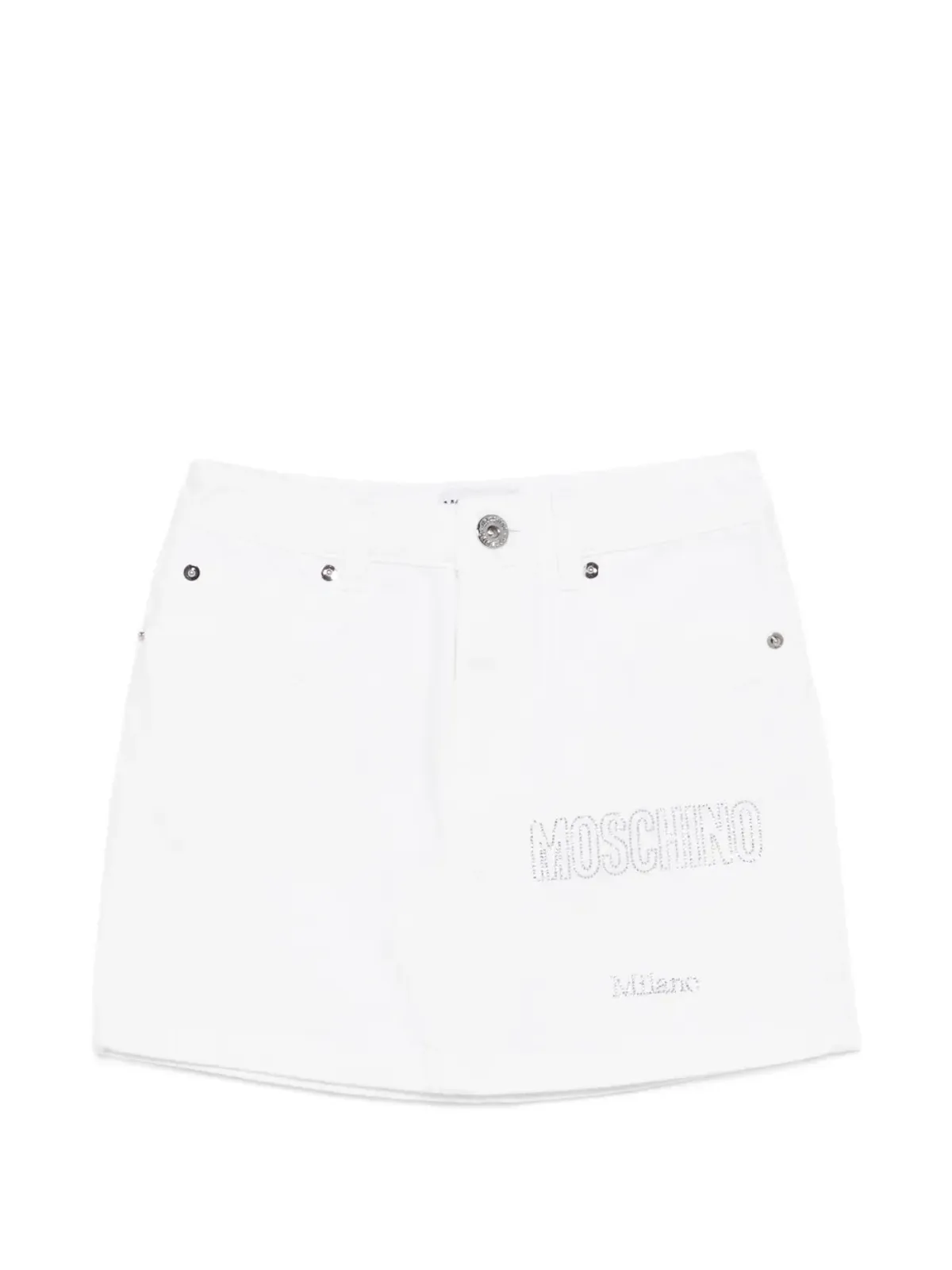 Moschino Kids ロゴ入りエンブロイダリースカート - 画像1