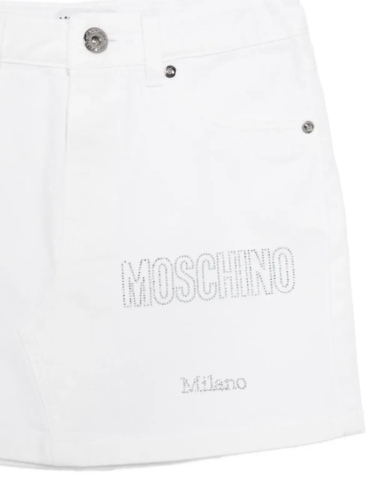 Moschino Kids ロゴ入りエンブロイダリースカート - 画像3