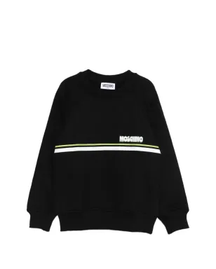 Moschino Kids ブラックストライプのスウェットシャツ - サムネイル1