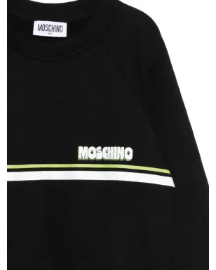 Moschino Kids ブラックストライプのスウェットシャツ - サムネイル3