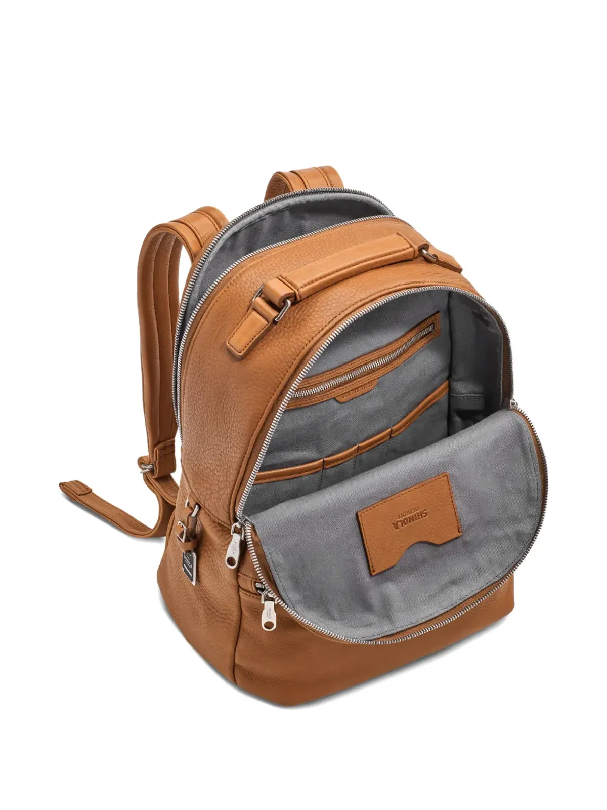 Shinola Runwellジップドバックパック - ブラウン - 画像4