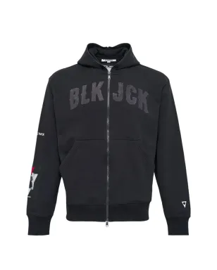 Blackjack Ninja ロングスリーブ フーディー - サムネイル1
