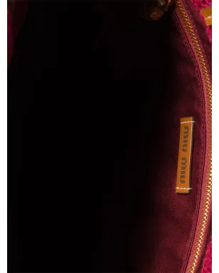 Miu Miu ラフィア風編み込みトートバッグ - レッド - サムネイル5