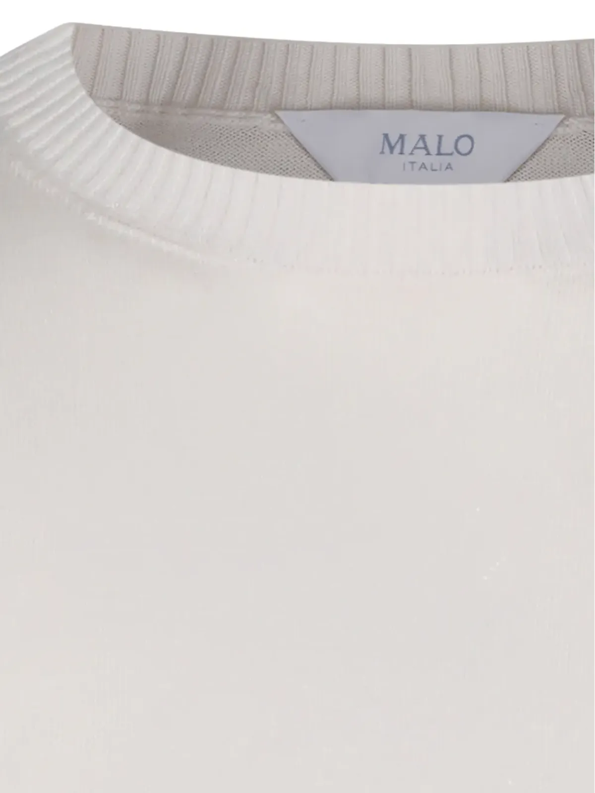 Malo リブ編みクルーネックセーター - 画像4