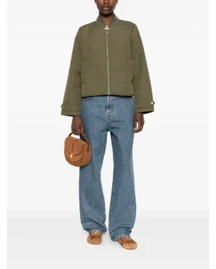 Barbour キルティング ジップファスナー付きジャケット - グリーン - サムネイル2