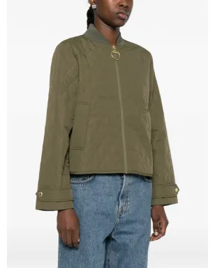 Barbour キルティング ジップファスナー付きジャケット - グリーン - サムネイル3
