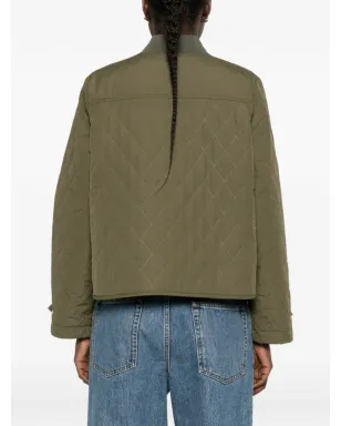 Barbour キルティング ジップファスナー付きジャケット - グリーン - サムネイル4