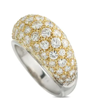 LB Exclusive 18k white gold diamond dome ring - サムネイル2