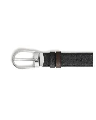 Montblanc ホースシュー・ピンバックル レザーベルト - サムネイル2