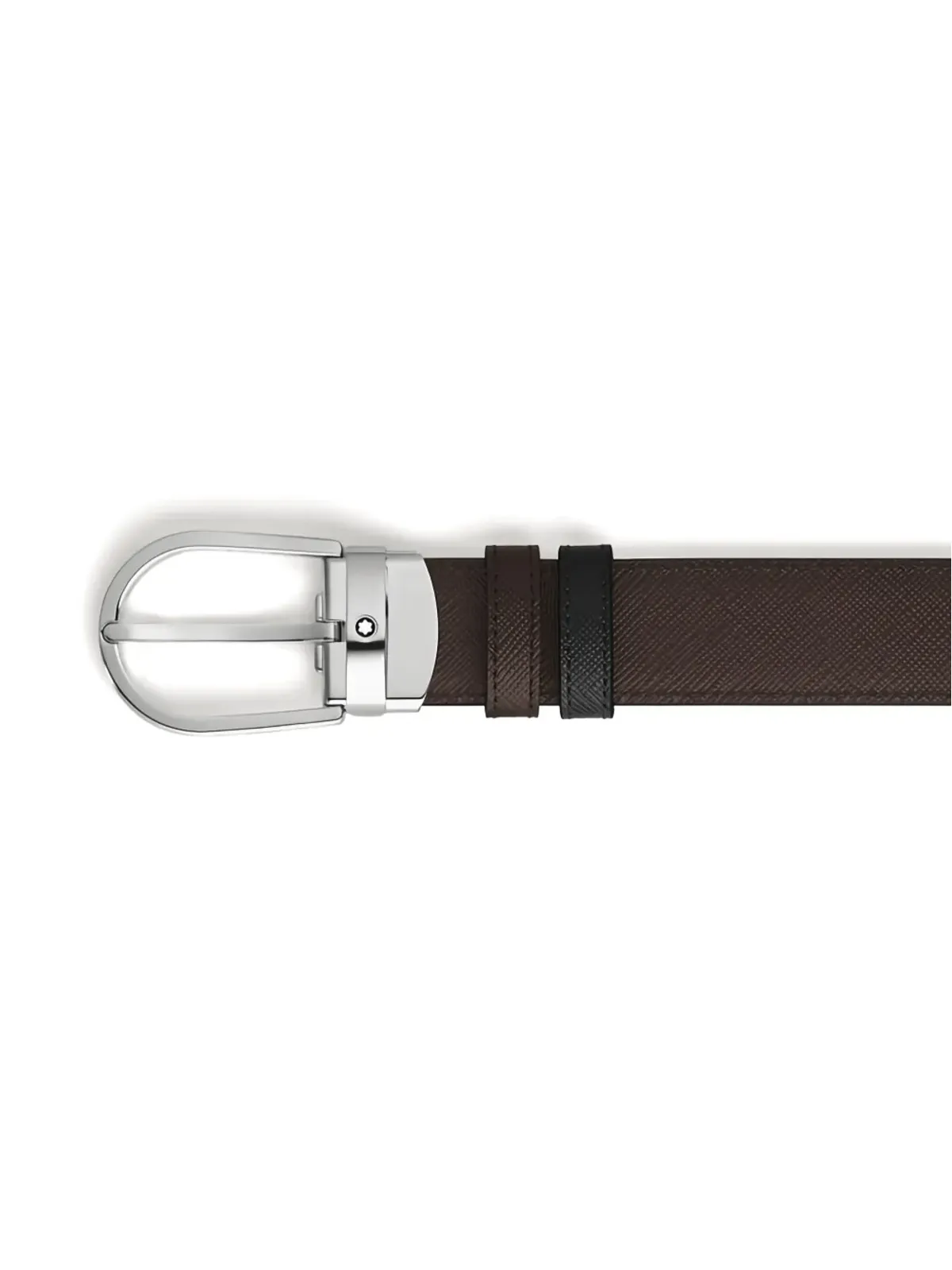 Montblanc ホースシュー・ピンバックル レザーベルト - 画像3