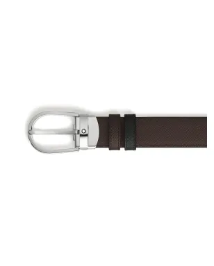 Montblanc ホースシュー・ピンバックル レザーベルト - サムネイル3
