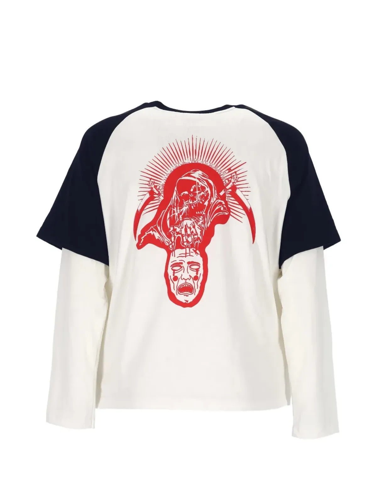 Jaws ロングスリーブプリントTシャツ - 画像2