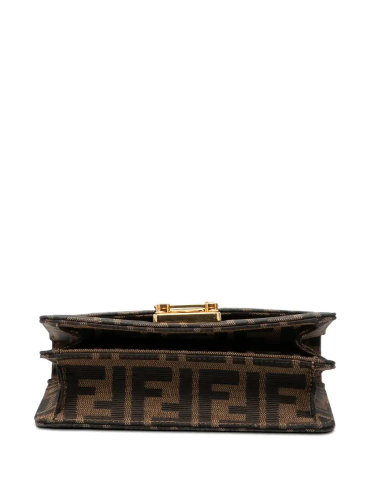 Fendi Pre-Owned Zucca キャンバス地フラップ クロスボディバッグ - ブラウン - 画像4