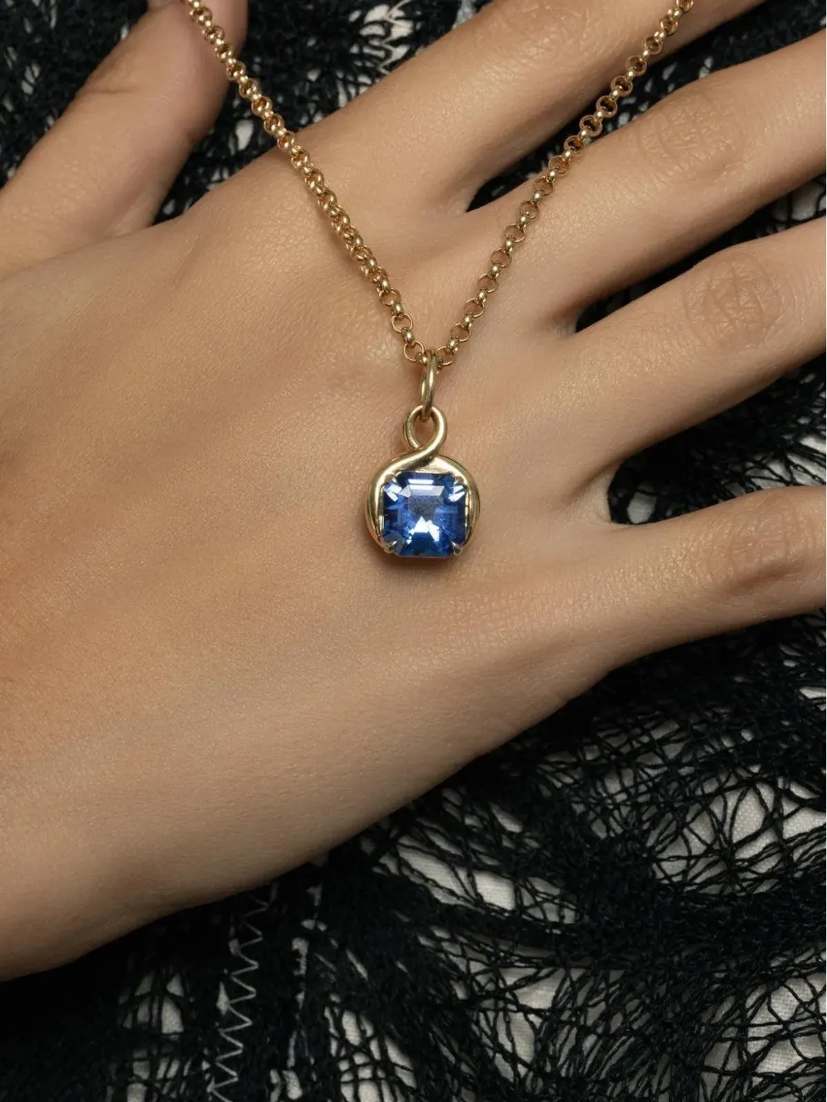PHILLIPS HOUSE Bespoke sapphire pendant necklace - Gold - 画像2