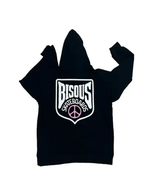 Bisous Skateboards ブラソン コットン フーディー - ブラック - サムネイル2