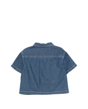 Moschino Kids 刺繍シャツ ブルー - サムネイル2