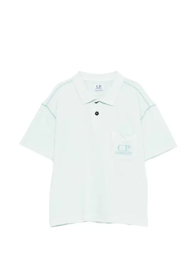 C.P. Company Kids C.P. Company Kids ポケット付きポロシャツ ブルーの商品画像