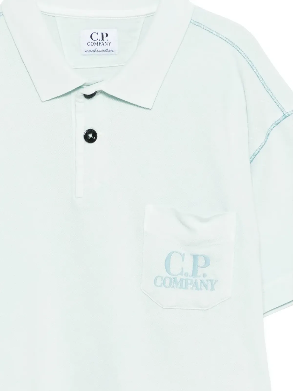 C.P. Company Kids ポケット付きポロシャツ ブルー - 画像3
