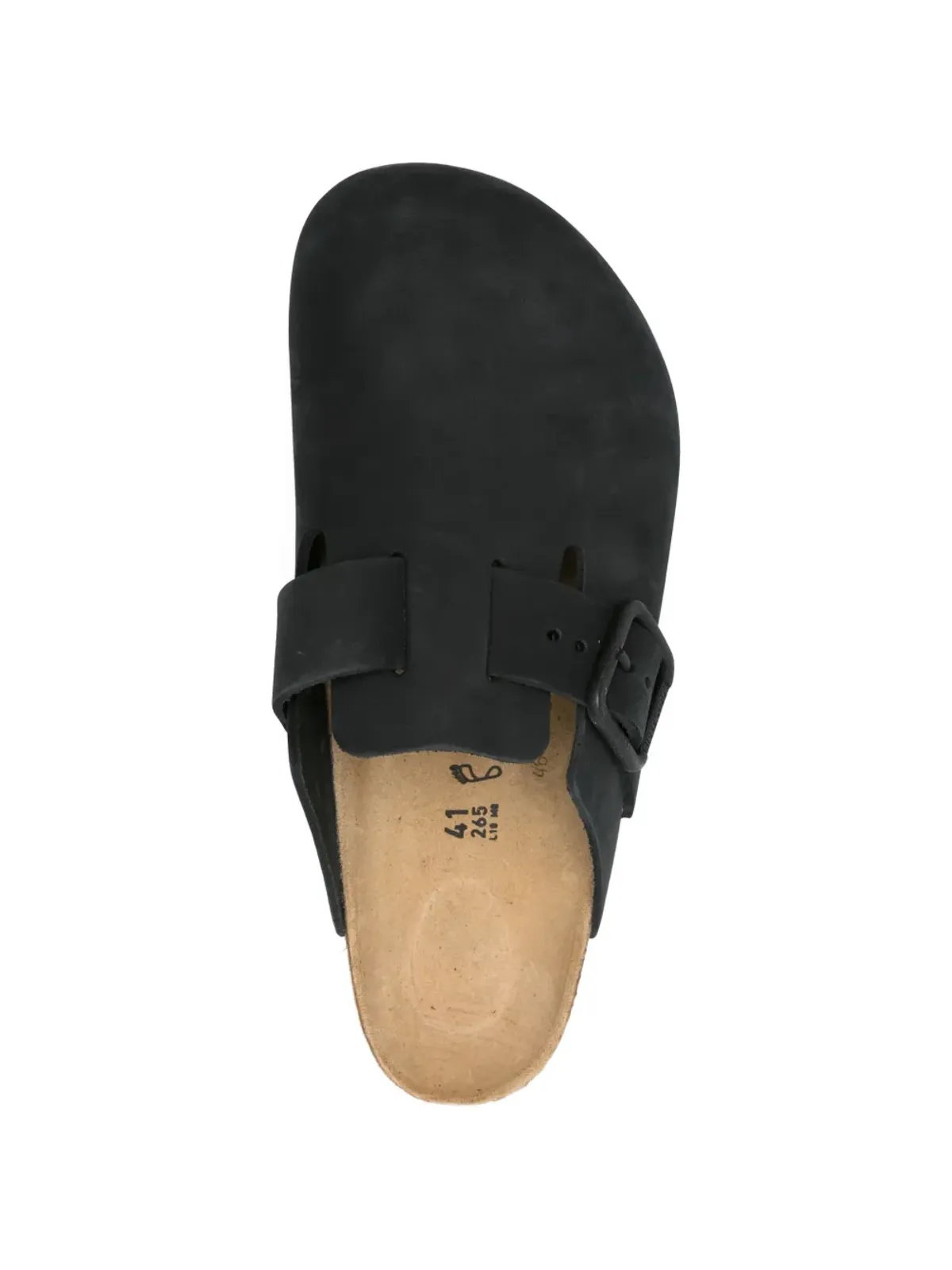 Birkenstock バックルレザーサンダル - Black - 画像4