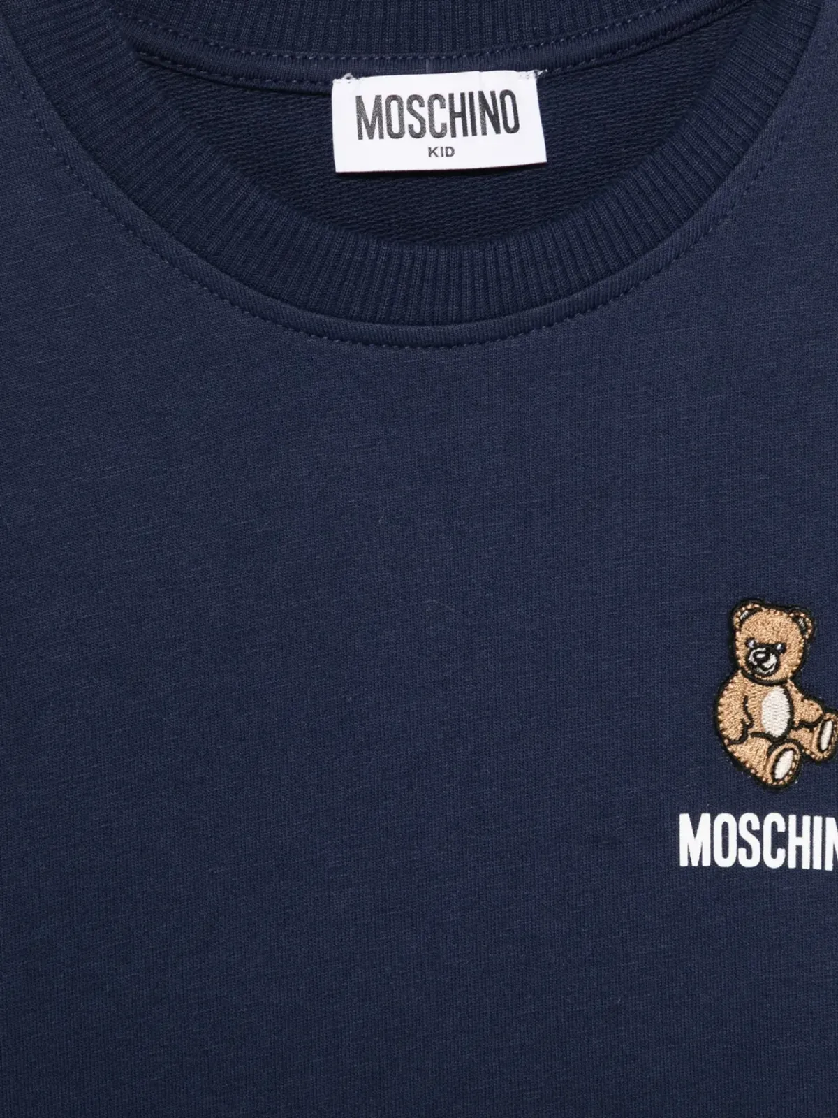 Moschino Kids 刺繍入りスウェットシャツ - ブルー - 画像3