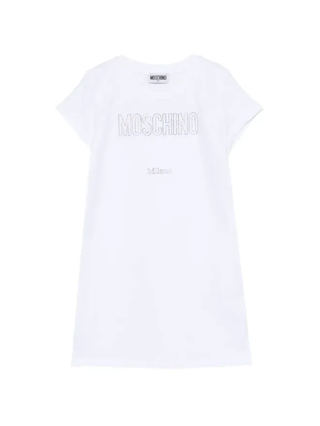 Moschino Kids Moschino Kids ロゴクリスタルドレスの商品画像