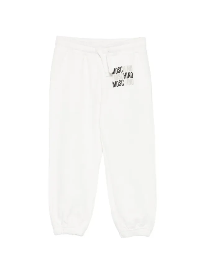Moschino Kids Moschino Kids ドローストリング トラックスーツ ボトムス ホワイトの商品画像