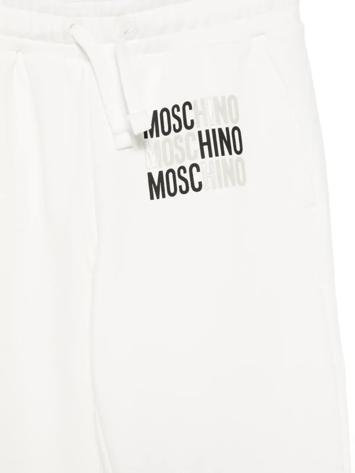 Moschino Kids ドローストリング トラックスーツ ボトムス ホワイト - 画像3