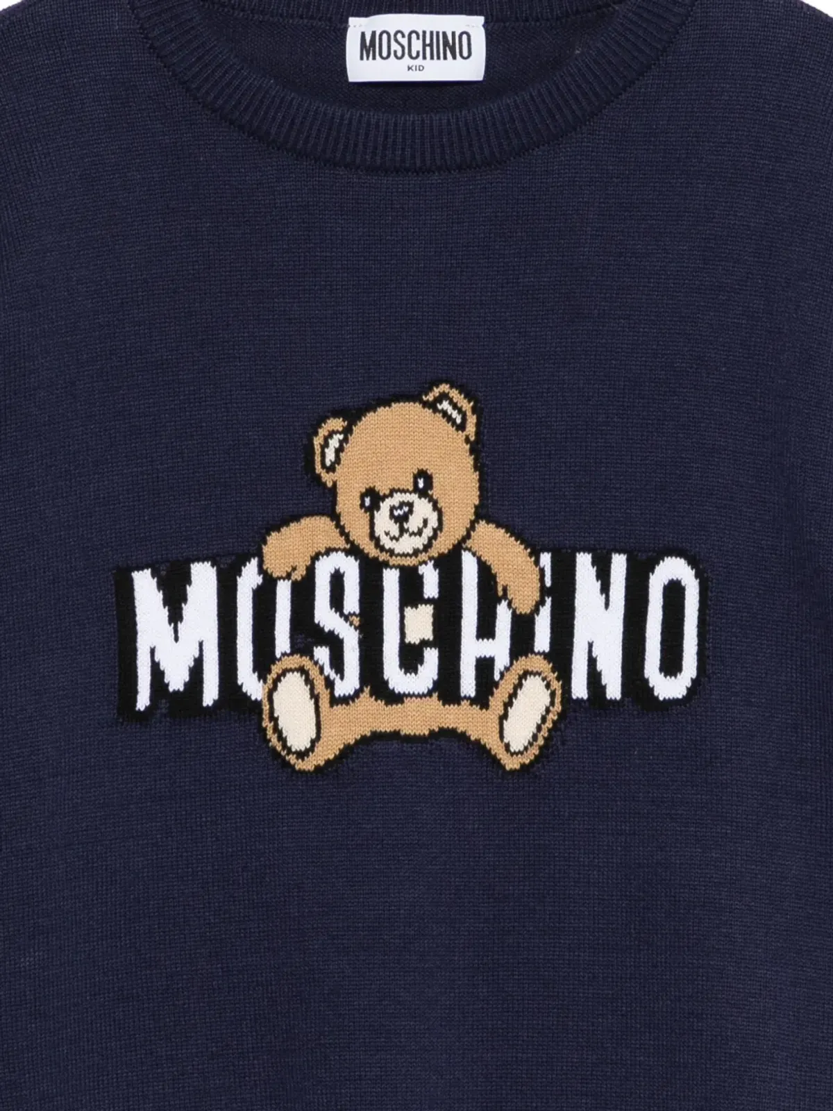 Moschino Kids テディークルーネックセーター - 画像3
