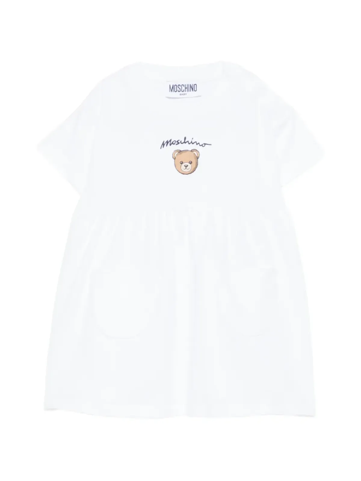 Moschino Kids 半袖ドレス - White - 画像1
